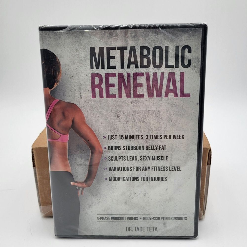 Metabolic Renewal Dr Jade Teta 4-Phase Workout Videos Body-Sculpting Burnout DVD